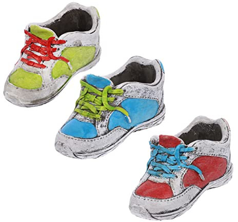 Abaodam 3 Pezzi Di Vaso Da Fiori A Forma Di Scarpa Materiale Sicuro Per La Decorazione Della Casa