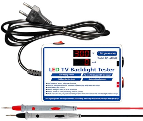 dissot LED-Tester, 0 – 300 V, Ausgang LED, Tester für Hintergrundbeleuchtung, TV, LED-Streifen, vielseitig einsetzbar, Perlen, Lichtleiste, Testwerkzeug, EU-Stecker