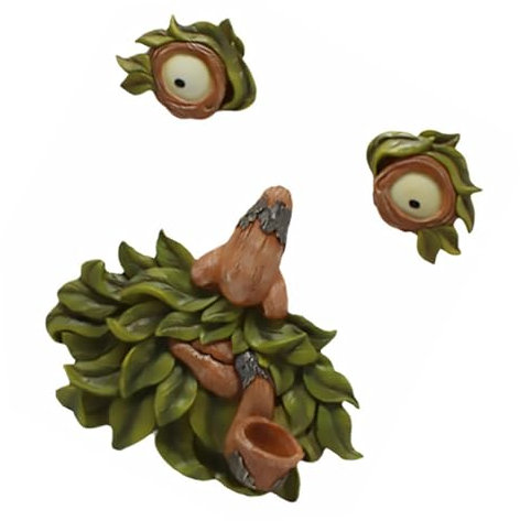 TOYANDONA Pendentif en Résine Facile à Fixer Tronc Visage d'arbre Créatif et Réaliste Résistant aux Fissures pour Décoration de Jardin Ornement pour Fête en Plein Air