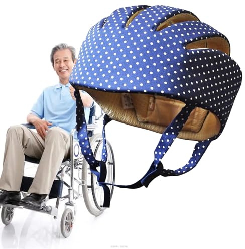 Vcyex Protective Helmet for Elderly -Thick Protection Helmet Elderly Fall Prevention Devices Adjustable Soft Helmet for Adults Epilepsy Seizures Prevent Head Injuries,best elderly essentials