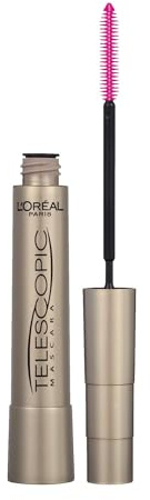 L’Oreal Paris Makeup Original Telescopic Mascara, Separating Mascara Volume and Length Formula, Washable, Black Brown, 0.27 Fl Oz., 1 Count