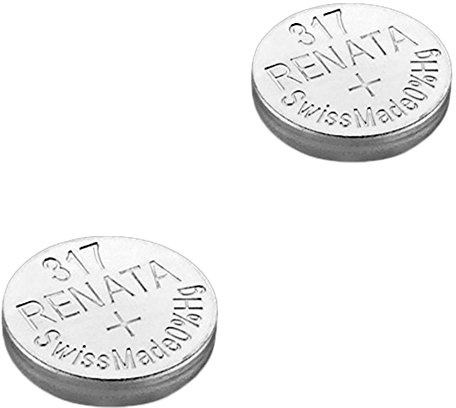 Renata-Armbanduhrbatterie – Swiss Made – Batterienzellen Silberoxid 0 Quecksilberfreie Knopfzelle 1,55 V Renata Long Life-Batterien 317 SR516SW