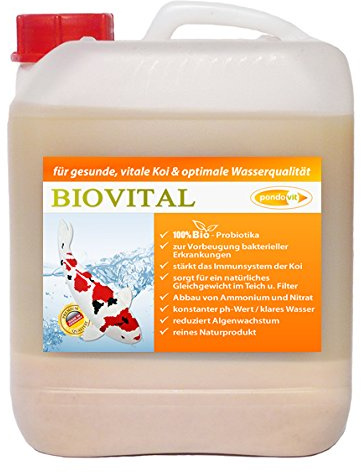 Biovital 5000 ml Milchsäurebakterien, probiotische Filterbakterien, Koi, Teich, pondovit