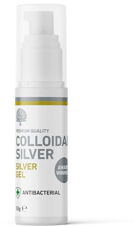 Nature’s Greatest Secret Colloidal Silver Multi-Purpose Gel 98% – Travel Size Pump, Bergamot, Amber Colloidal Silver – On-the-Go Hygiene – 50 g | Colloidal Silver For Humans, Bergamot, Pump Dispenser, For On-the-go Hygiene, Travel Size