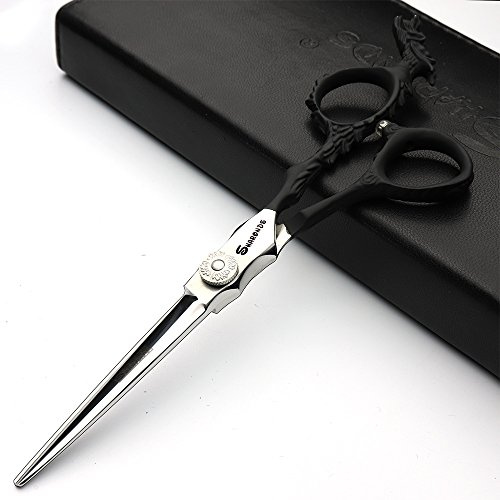 6/7/7,5/8/9 tum frisörsax frisyr studiosalong high-end frisörsaxar hår styling saxar gjord böjd design (15 cm platt sax -B)