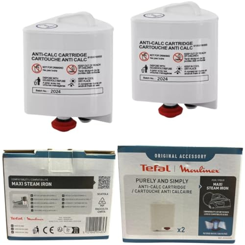 FIND A SPARE Anti-Calc Filter Cartridges for Tefal Purely and Simply SV5011 SV5021 SV5022 Type Steam Iron (Pack of 2) XD9030E0 NOT A FIT FOR FASTEO MODELS
