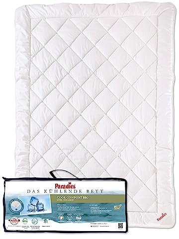 PARADIES – die aktive Kühldecke - Cool Comfort Bio Sommerdecke 135x200 cm - schadstoffgeprüft, medizinisch getestet
