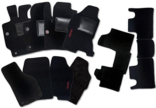 Fußmatten Set für Hyundai ix35 Baujahr 2010 bis 2015 in Automobil-Teppich, hergestellt in Italien, hergestellt in Schwarz