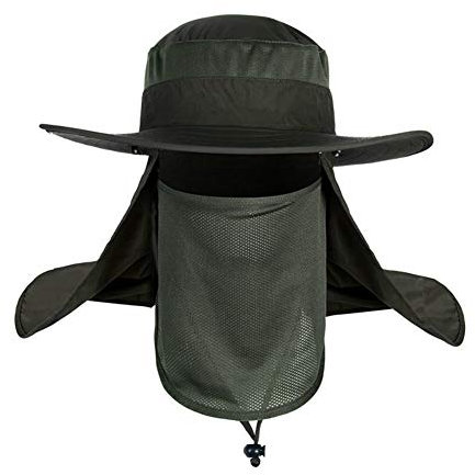 Buschhut Herren Anglerhut Breit Krempe Sommerhut UV Schutz Fischerhut Mesh Sonnenhut Faltbar Wanderhut Sommer Sommermütze mit Kinnband Gartenhut Leicht Outdoor Hut für Angeln Safari Wandern