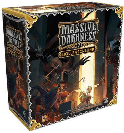 CMON, Massive Darkness 2 – Höllenschlund, Grundspiel, Kennerspiel, Dungeon Crawler, 1-6 Spieler, Ab 14+ Jahren, 120 Minuten, Deutsch, Mehrfarbig, Bunt