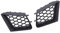 Parrilla delantera para Seat, Córdoba 6L 2002-2009, accesorios 2 unidades, paragolpes frontal, rejilla frontal modificada, riñones, doble puente negro