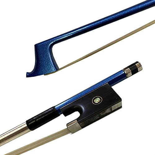4/4 Blau Kohlefaser Geige Bug Carbon Faser Bogen Gut Gleichgewicht Pferdehaar Violin Bow Accessoires Geigenbogen voller Größe