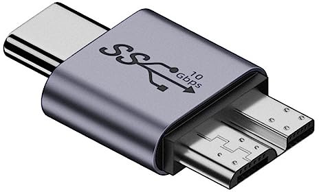 chenyang Conector micro USB 3.0 Micro USB 3.0 a USB C 10Gbps adaptador de alimentación de datos