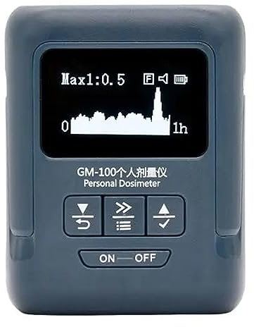 DECORN Détecteur de Rayonnement Nucléaire Compteur Geiger | Alarme de Dosage | Détecteur Radioactif Professionnel de Haute Précision | Testeur de Données Beta Gamma X Ray