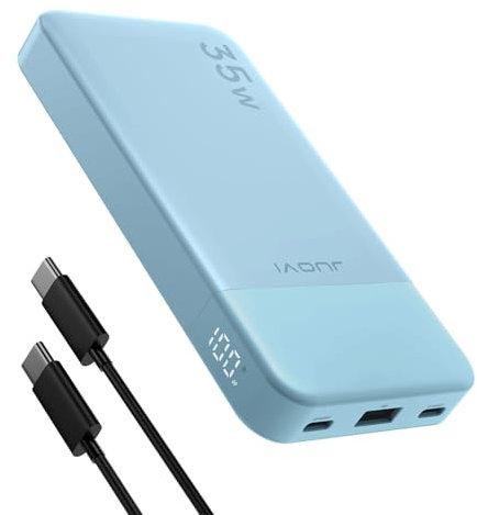 Banco de Potencia portátil 10000mAh 35W Carga portátil de Carga rápida con tecnología PD 3.0 + QC 4.0, 2 entradas y Salidas de Tipo C, 1 Salida USB-A, batería Compatible para iPhone MacBook Galaxy