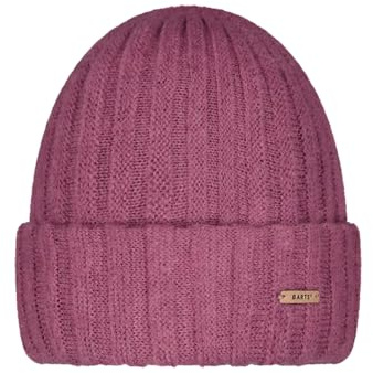 Barts Damen Beanie Bayne gestrickte Wintermütze einfarbig 5017 Berry 26
