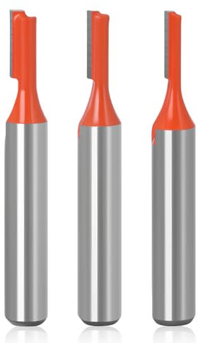 3 Stück Fräser für Oberfräse, 8mm Schaft Nutfräser, Holz Fräser Router Bit, Gerade Fräser, für Holz Fräser Schneiden Nutfräsen Besäumen 3mm,4mm,5mm