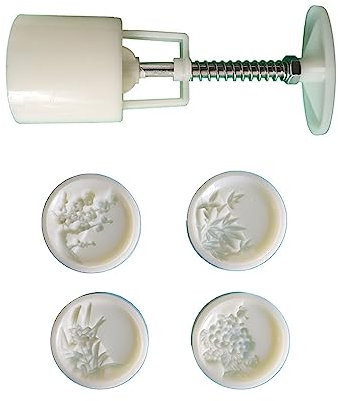 Flower Pattern Press Mold Cookie Stamps Chinese MidAutumn Moon Cake Makers Decoration Tool for Cookie