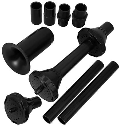 Veemoon Kit De 9 Buses De Fontaine à Eau Pour Bassin - Ensemble De Têtes De Pulvérisation Pour Pompe Submersible - Accessoires De Jardin En Fonte Noir