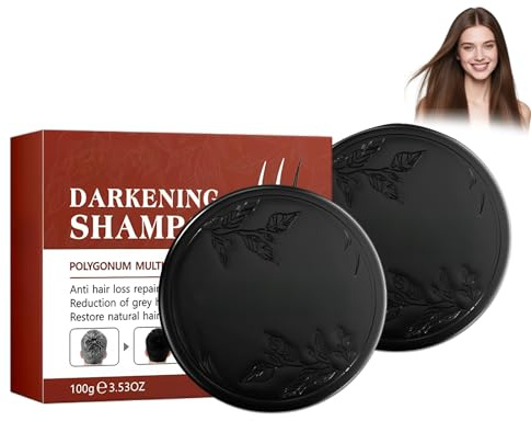 Hppsctink 2pcs Jabón Champú, Jabón natural para el cuidado del cabello, promueve el crecimiento del cabello, previene la caída del cabello, 2pcs*100g, shampoo