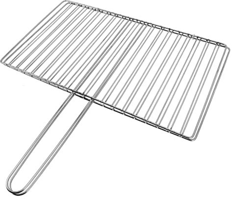 TOGEVAL Panier Grillade Poisson Acier Inoxydable avec Poignée Longue Barbecue Portable pour Camping Et Résistant Haute Température pour Viande Légumes Et Fruits De Mer