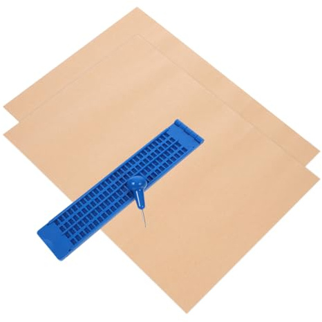 Tavoletta Braille in Plastica Blu per Scrittura, Strumento | Scrivere in Braille, Braille per Non Vedenti, Lavagna Cieca, Portatile e Robusta