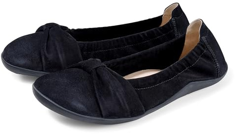 BÄR | Elly | Donna | Ballerina | Scarpe casual con 100% senza dita | Traspirante, Nero , 38 EU