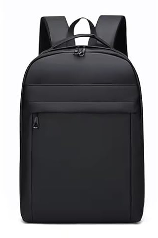 Genérico Mochila para Portátil, 47x33x16cm, Compartimentos Múltiples con Cremallera, Material Oxford Poliester, Negro