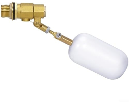 Drivstraw Valvola galleggiante di riempimento automatico 1/2 pollice regolabile controllo del livello dell'acqua per stagno serbatoio bestiame acquario resistente alle perdite in ottone plastica