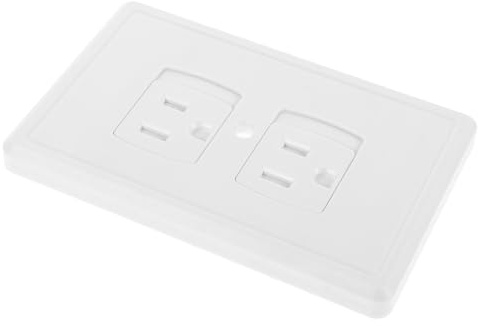 MOLUCKFU Elettrica Minimalista Abs Copertura e per in Bianca Presa Protezione Affidabile Design Elegante Sicurezza d'acqua Contro Sporco Infiltrazioni la dei Ragazzo Ragazza in Casa