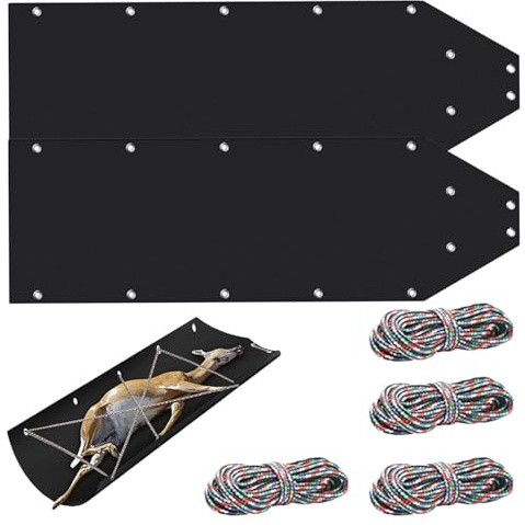 Luge à bois pour cerfs | Luge à cerf, traîneau utilitaire polyvalent avec corde chasse S traîneau à cerf Ce traîneau de cerf est fabriqué en cerf articulé DBulk Accessoires de chasse au cerf pour