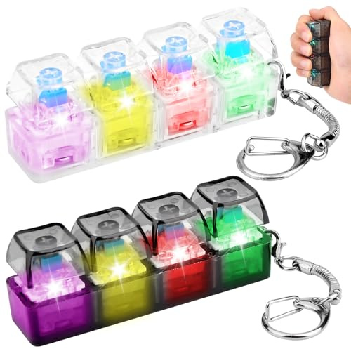 2 Pcs Keyboard Fidget Toy, Fidget Toys for Adults & Kids, Keychain Keyboard