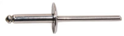 Gorivet Blindniete, extrabreiter Kopf, 3,2 x 6 mm, Edelstahl A2, 500 Stück D-Work