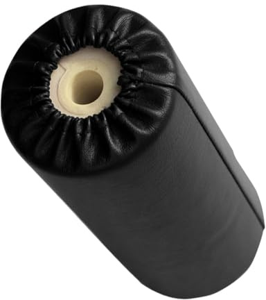 NINMORTH Rullo per piedi in schiuma per esercizi addominali e attrezzature per il fitness, rotolo di spugna da 20 cm con rivestimento in pelle PU, compatibile con tabella pesi per estensione delle