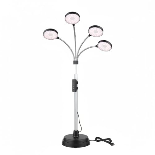 Micmetago lampe de croissance LED plein spectre 10000 Lux, lampe pour plantes d’intérieur avec minuterie auto, lumière du jour idéale pour coins jungle urbains et mini serres tendance