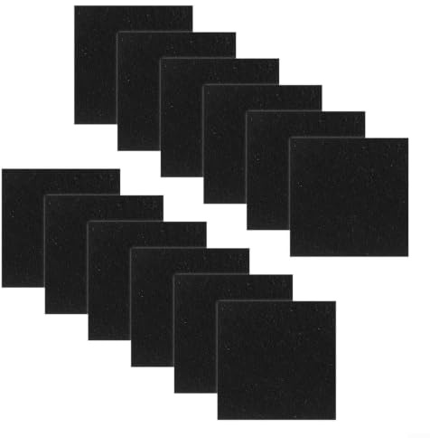 MeevrgR 12er-Pack Aktivkohlefilter 8x8 cm für SIMPLI-MAGIC Mülleimer, Ersatz-Kohlegeruchsfilter im Sparpaket, Kompatible Geruchsfilter für Abfalleimer und Küchenhygiene