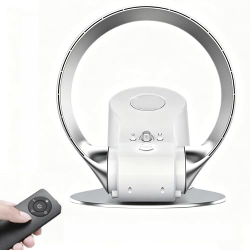 Ventilador Pared Sin Aspas, Circulador Aire Silencioso Oscilante 2 En 1