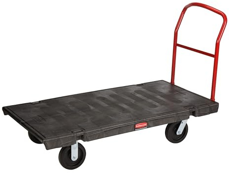 Rubbermaid Commercial Heavy-Duty Platform Truck, 2,000 lbs. Capacity, FG446600BLA