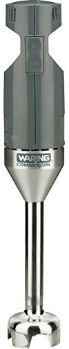 GASTROBACK 40229 Waring Light-Duty Quik Stik Mixstab, Stabmixer, 175 Watt Hochleistungsmotor, 2 Stufen, 18/8, Grau, Edelstahl