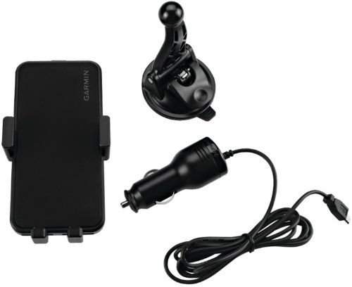 Garmin 010-12099-01 universal aktiv Halterung (2X Micro-USB) mit Kfz-Ladegerät für Smartphone