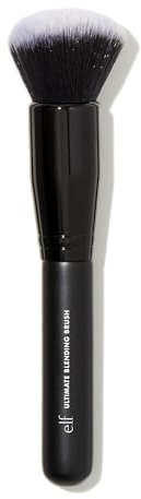 e.l.f. Ultimate Blending Brush, Soft, Synthetic, Large, Dome-Shaped, Dense, Contours Face for Seamless, Even Coverage, Sculpts, Easy To Clean, Easy To Use, Black, 1 Count (Pack of 1)