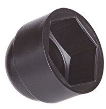 EMFA Copridadi M6 per chiave da 10 pezzi, colore: nero Bocca del foro