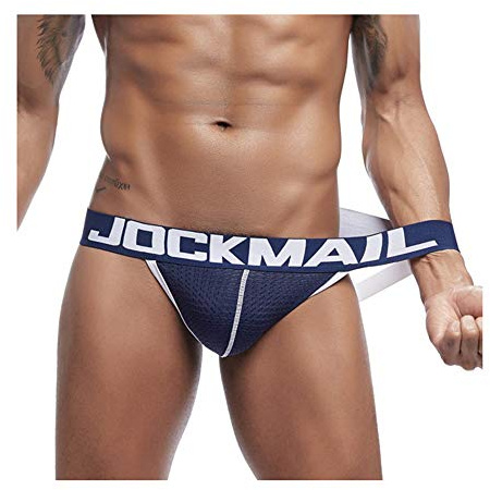 JOCKMAIL Calzoncillos Sexy para Hombre Tangas suspensorios para Hombre sexywear Transpirable Ropa Interior Gay