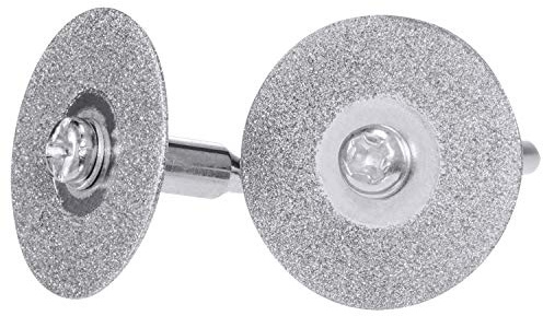 Utoolmart Diamant-Trennscheiben, 60 mm, mit 2 Dornen für Drehwerkzeug, 10 Stück