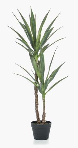 artplants.de Yuca de plástico FRONTEIRA, 110cm - YUCCA Artificial - Yuca Falsa