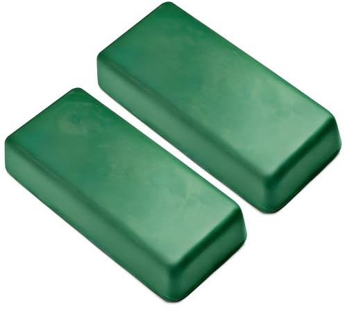 BeaverCraft Abziehpaste – Feines grünes Polierpasten-Set 2 Riegel à 4 oz für Leder-Abziehriemen Hon- und Polierpasten 100 g PP02