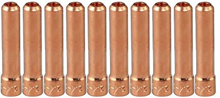 RIVERWELD TIG - Kurze Kollektoren 10N24S 2,4 mm Lochdurchmesser für PTA DB SR WP 17 18 26 WIG - Schweißbrenner, Packung zu 10