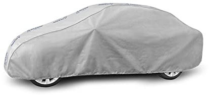 Autoabdeckung Wasserfest & Extrastark kompatibel mit BMW 3 E46 (98-07) Atmungsaktive Autoplane Abdeckplane Grau