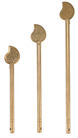 3 Pezzi Chiavistello Cinese, Serratura A Scatto con Chiave di Sicurezza A Forma di Foglia, Perno di Bloccaggio Dell'Armadio In Ottone Catenaccio In Rame per Ferramenta per Mobili per Ante Dell'Armadio