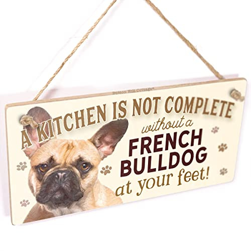 French Bulldog at Your Feet Kitchen Sign | Dog home plaque